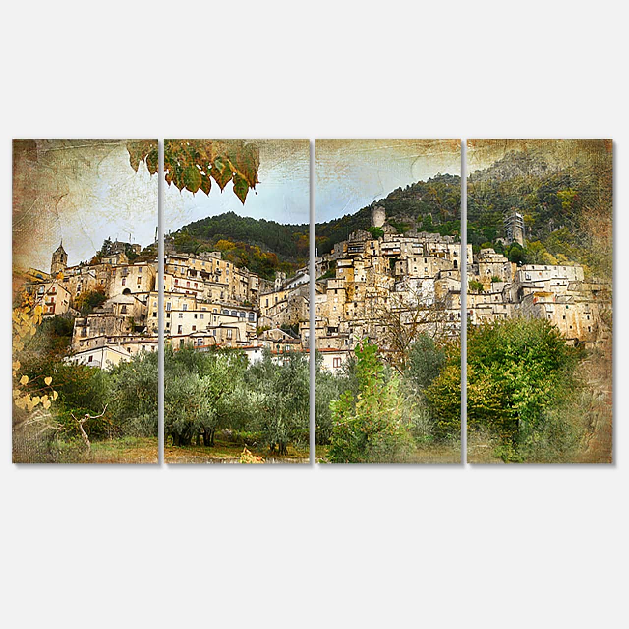 Designart - Old Italian Villages - Landscape Photography Canvas Art Print